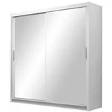 masseno Schwebetürenschrank NAMI 120 x 215 x 61 cm Weiß