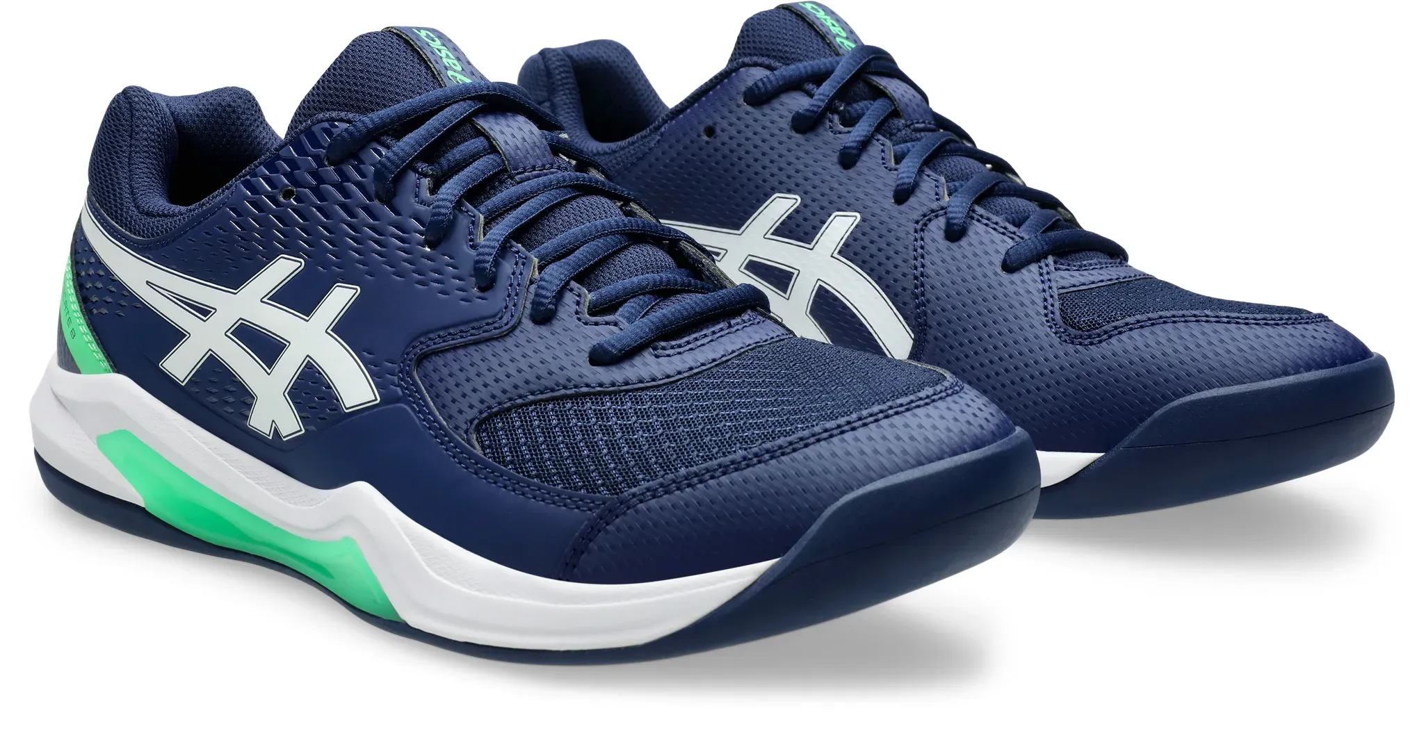 Tennisschuh ASICS "GEL-DEDICATE 8 INDOOR" Gr. 42, blau (blau expanse) Schuhe für Hallenböden