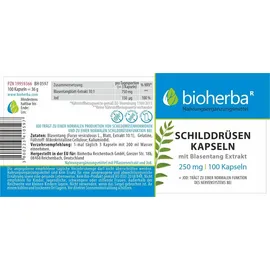 Bioherba Schilddrüsen Kapseln 100 Stück