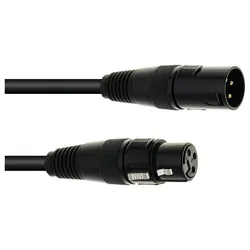Eurolite DMX Kabel XLR 3pol 1m Schwarz