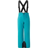 Ziener Kinder AXI-Z Ski-Hose/Schnee-Hose | wasserdicht, Träger, Aqua Breeze, 152