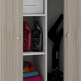 VCM Holz-Besenschrank 6 Fächer Maße ca. B. 70 x 178 x T. 40 cm