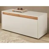 furn.design Schuhbank 100 x 45 x 40 cm weiß matt / weiß