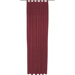 Vorhang WIRTH "Trondheim B", rot, B:132cm H:195cm, Polyacryl, Gardinen, nach Maß