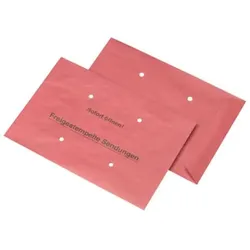 Versandtasche B4 gummiert 100g rot 250 Stück