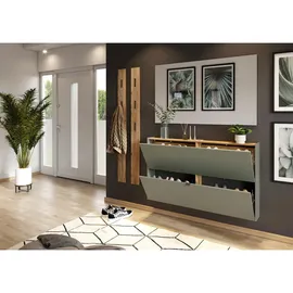 Tchibo GW-Ameca 140 x 83 x 18 cm Taupegrün/Navarra-Eiche-Nb. / Taupegrün