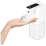 Refttenw Seifenspender Automatischer Sensor-Seifenspender 400ml Spülmittelspender, Wiederaufladbar, Schaum/Spray/Gel, für Badezimmer/Küche/Büro/Hotel