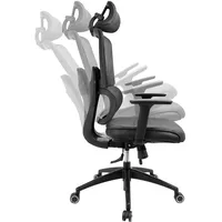 Sandberg ErgoFusion Gaming Stuhl Schwarz Grau