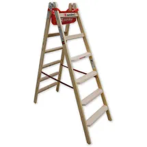 Euroline Holz Stufenstehleiter 2 x 6 Stufen 1057706