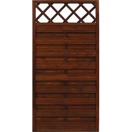 Andrewex Sichtschutzzaun Element Country 180 x 90 cm braun