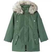 NAME IT Milla Long Parka - Agave Green - 10 Jahre