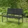 Outsunny Gartenbank 122 x 60 x 85 cm Schwarz