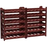 ARTECSIS Weinregal 72 Flaschen 12-tlg. Braun