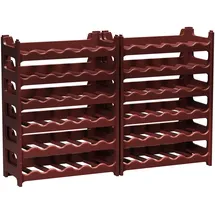 ARTECSIS Weinregal 72 Flaschen 12-tlg. Braun