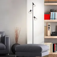 Brilliant Blacky 3-flammig Schwarz matt
