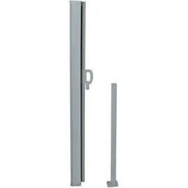 Garden Pleasure Seitenmarkise Motiv Bergsee 160 x 300 cm Silbergrau Aluminium