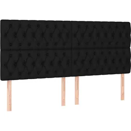 vidaXL Boxspringbett 180 x 200 cm Schwarz