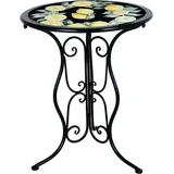 Hti-Living Gartentisch Menton 55 x 55 x 70 cm Schwarz