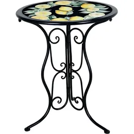 Hti-Living Gartentisch Menton 55 x 55 x 70 cm Schwarz