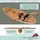 F2 Kork Balance Board Surf 74x30cm mit Korkrolle + Kork Halbkugel