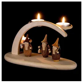 Seiffener Volkskunst eG Seiffener Volkskunst Leuchterbogen mit Gnomen Größe 25 cm