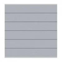 Traumgarten System WPC XL Zaunfeld-Set grau Silb.Leiste