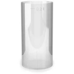 VEPATIM 100x Einweg-Long Drink Glas 200ml mit Eichstrichen PS transparent glasklar