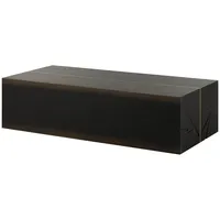 Massivmoebel24 Couchtisch BEAMS (Eiche 152x70x40 dunkelbraun lackiert BEAMS #75),