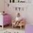 aiyaplay Kindersessel mit Holzrahmen 46,5 x 44 x 45 cm Textil rosa