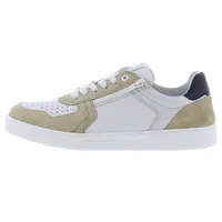 SIOUX Herren Tertulio Sneaker, Beige/Weiss, 45 EU Weit