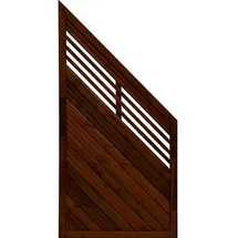 Andrewex Sichtschutzelement Lucca 90 x 180 cm Braun Holz