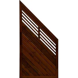 Andrewex Sichtschutzelement Lucca 90 x 180 cm Braun Holz