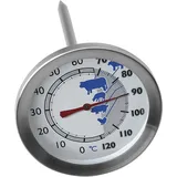 SUNARTIS - Bratenthermometer mit Antihaftbeschichtung | Hochwertiges Bratenthermometer für perfekte Fleischgerichte. Edelstahl Fleischthermometer mit Messbereich von 0°C bis +120°C | 7x13,5cm