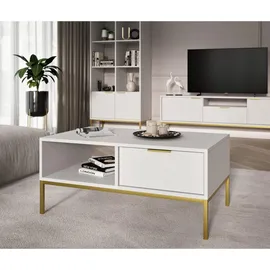 raumhirsch furniture Couchtisch Austin Gold Holzwerkstoff 60 x 45 x 100 cm