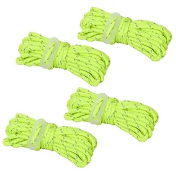 ProPlus 361802 Satz Abspannseile fluoreszierend leuchtend 4 teilig