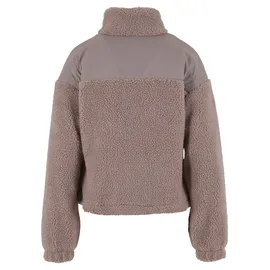 URBAN CLASSICS Damen Sherpa-Mix Jacke duskrose, S