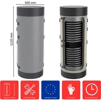 Feueranker Heizungs-Pufferspeicher 150 L HP-2-150 Standspeicher Heizkreis Pufferspeicher