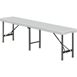 Partybank | Klappbar | 183 cm | Weiß | Partybank Klappbar, Bierbank Kunststoff