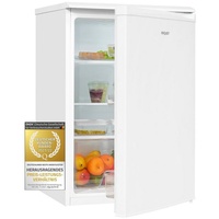 exquisit Table Top Kühlschrank KS17-V-031E, kompakt und platzsparend, passend fürs Büro oder Hotelzimmer weiß
