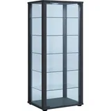 VCM Vitrine Buffetschrank Kavisa 50 x 38 x 115 cm Schwarz