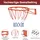 Costway Basketballring Blau/Orange/Rot 45 cm