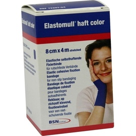 BSN Medical Elastomull haft color 8 cmx4 m Fixierb.blau