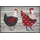 Wash+Dry Chicken Farm 40 x 60 cm Mehrfarbig
