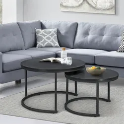 Couchtisch Christchurch 2er Set Schwarz