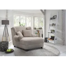 Home Affaire XXL-Sessel HOME AFFAIRE "Oase, B: 120 cm, Sitzhöhe: 50 cm - OTTO. Verlässliche Qualität.", grau (taupe), B:120cm H:101cm T:142cm, 100% Polyester, Sessel, XXL-Sessel, mit 2 Zierkissen & Massivholzfüße, Topseller