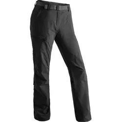 Funktionshose MAIER SPORTS "Lulaka", Damen, Gr. 26, Kurzgrößen, schwarz, 90% Polyamid, 10% Elasthan, Hosen, Damen Wanderhose, atmungsaktive Outdoor-Hose mit Roll up Funktion