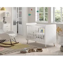 Vipack BILLY Babybett LF 60 x 120 cm, m. verst. Lattenrost - versch. Ausführungen - Weiß