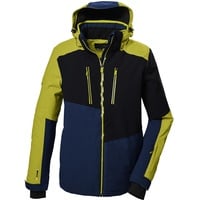 KILLTEC Herren Skijacke/Funktionsjacke mit abzippbarer Kapuze und Schneefang KSW 70 MN SKI JCKT, dunkellime, 3XL, 41957-000