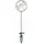 MARELIDA Rasensprenger Libelle 75 cm Silber/Weiß