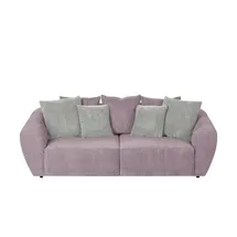 Smart Big Sofa altrosa - Cordstoff Saturo rosa/pink ¦ Maße (cm): B: 250 H: 81 T: 106.0